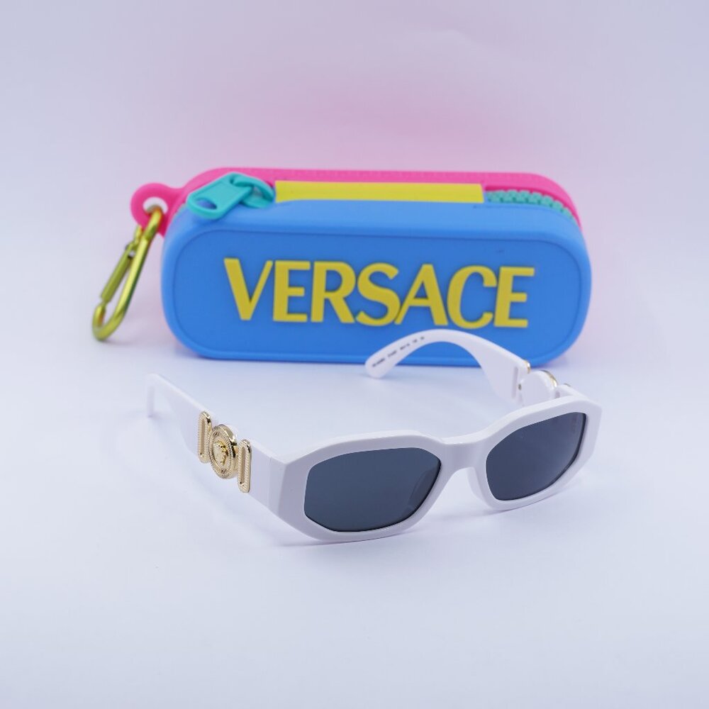 Versace Kids VK4429U 314/87 Geometric Sunglasses - White/Dark Grey